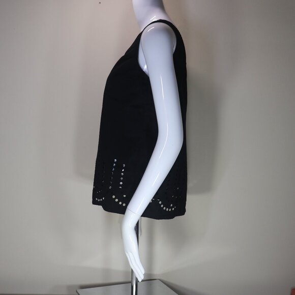 Gap Black Laser Cut Tank Top Size XS - Picture 3 of 9